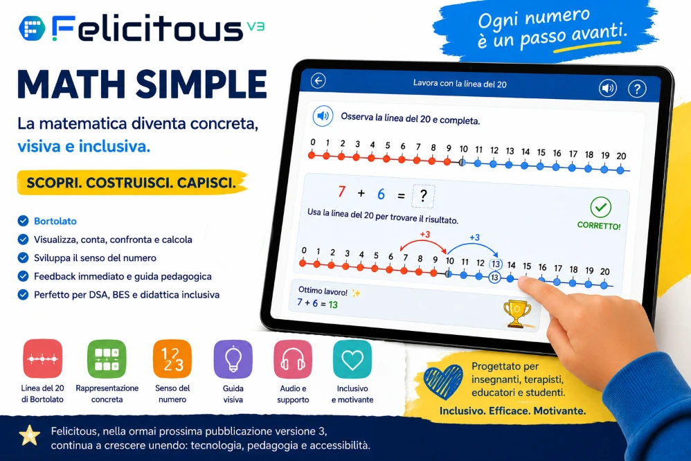 DidaBoard V3 Math Simple linea del 20